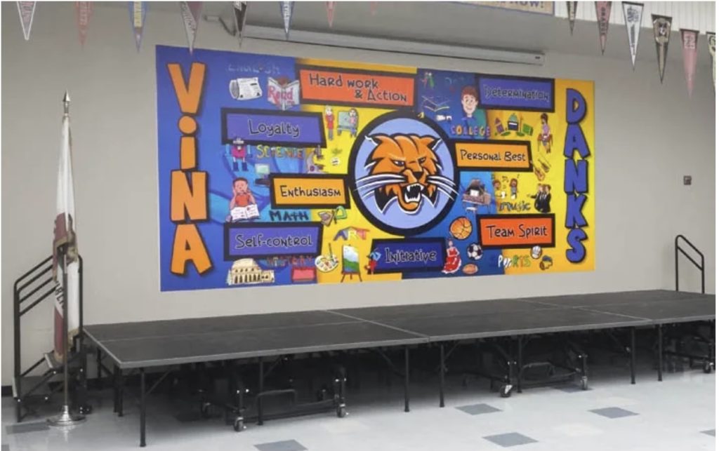 Art Specialties - Wall To Wall School Graphics - Middle School Branding